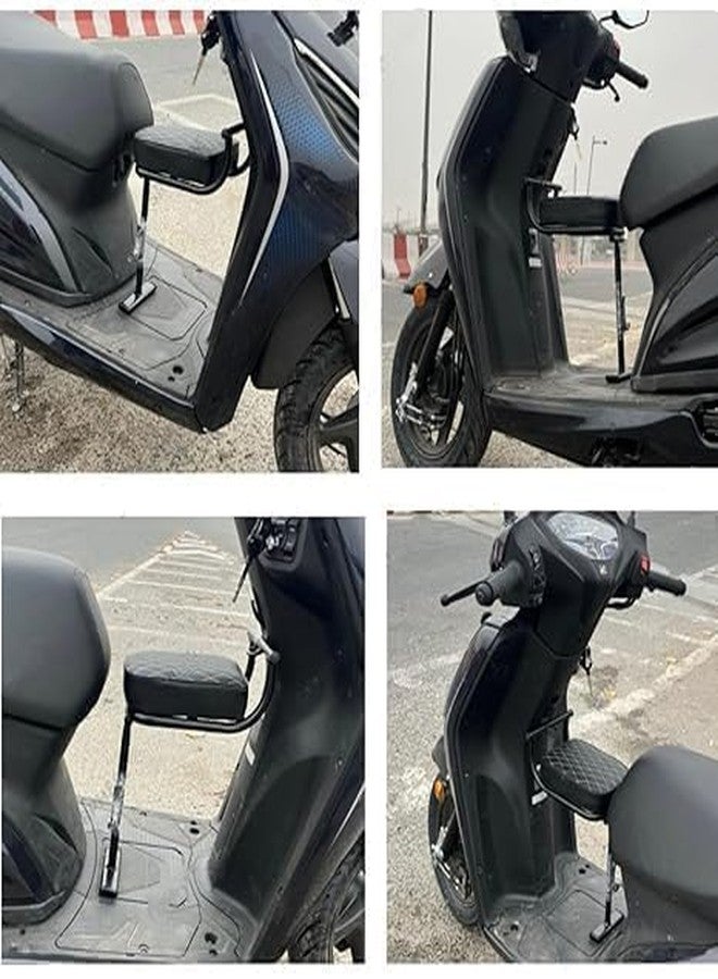 NitroRider Scooter Front Baby Seat Scooty Child Sitting & Foldable Comfortable for Kids for Activa 3G/4G/5G/6G Aviator Dio Mastro Access 125 Maestro burgmam Hero Duet Scooties (White chek) - Image 5